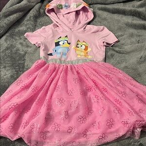 Bluey Tutu Hoodie Dress